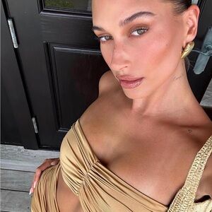 Maygel Coronel Bronze dress